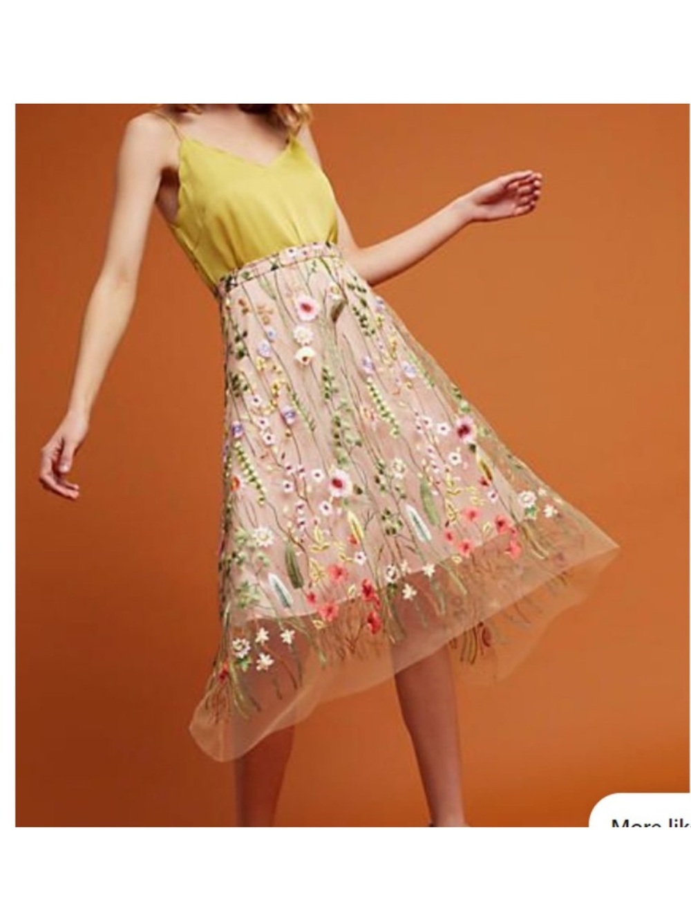 Anthropologie Eva Franco Waverly Garden Skirt